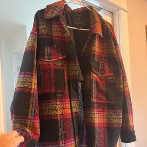 Sanctuary large plaid shacket evereve